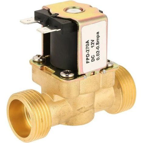 Magnetventil – Nc – 12 V Dc – G3/4-gewinde – Messing – Für Hydraulik- Und Pneumatiksysteme – 1 Stück
