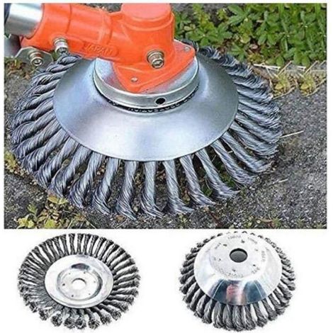 Unkrautbürste – 200 X 25,4 Mm – Kohlenstoffstahl – Für Benzin-freischneider – 1 Stück