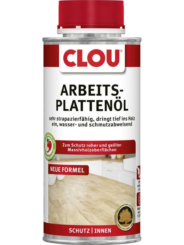 Clou Arbeitsplattenöl 250 ml Holzschutzlasur