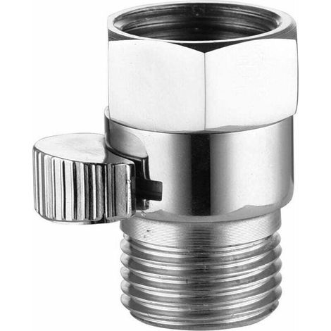 Duschkopf Mit Absperrventil – Messing – Integrierter Schalter – Chrom-finish – 1/2-zoll-armatur
