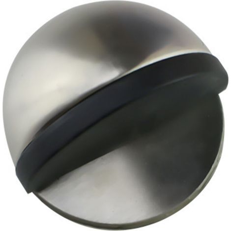Selbstklebender Türstopper Aus Edelstahl, 1 Stück, Silberfarben, Für Böden Und Parkett