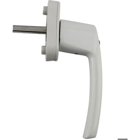 Abschließbarer Fenstergriff – Aluminium – Für Pvc-, Holz- Und Aluminiumfenster – Innen/außen, Abgewinkelt – 2 Stück