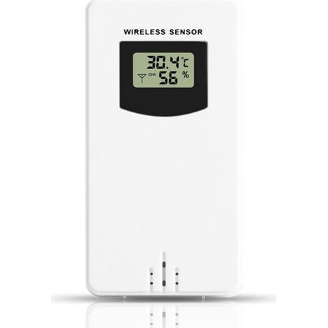 Sensor – Wetterstation – Außenbereich – Kabellos – Temperatur – 433 Mhz – Batteriebetrieben (cr2032) – Kompatibel Mit Standard-wetterstationen – 1 Stück