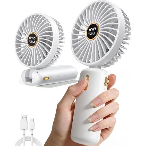 Mini-taschenventilator – Kleiner, Per Usb Aufladbarer Handventilator – Leise – Batteriebetrieben
