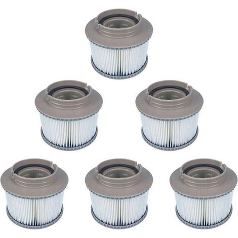 Austauschbare Filter Für Whirlpools – 6er-pack – Kompatibel Mit Mspa – Fd2089 – Durchmesser 11,5 Cm – Durchmesser Der Entlüftungsöffnung 8,6 Cm