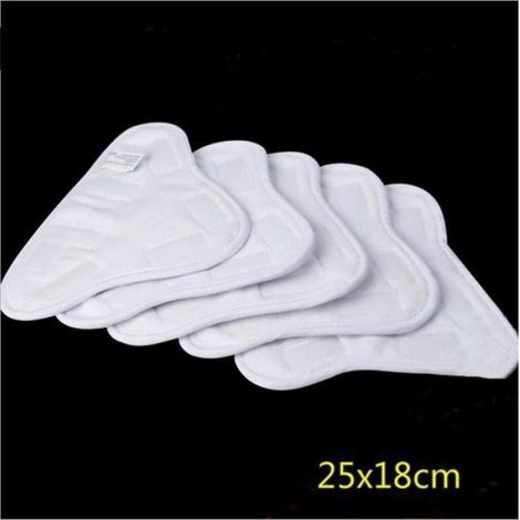 Mikrofasertuch – 25 X 18 Cm – Für H2o X5 Dampfmopp – Waschbar – Weiß – 10er-packung