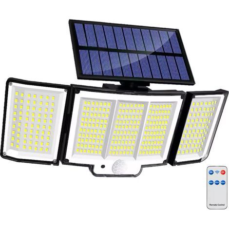 Solar-außenstrahler, 360°-wandleuchte, Wasserdichter Solar-sicherheitsstrahler, Außenbeleuchtung Mit Sensor, Großflächige Beleuchtung, Geeignet Für Veranda, Terrasse Usw.