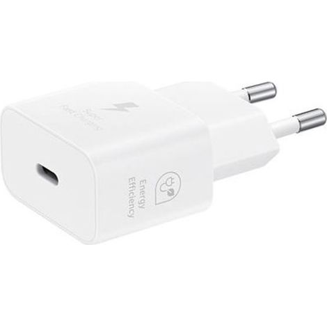 Handy-ladegerät, 25w Schnelllade-wandladegerät, Usb Typ-c-anschluss, Weiß.