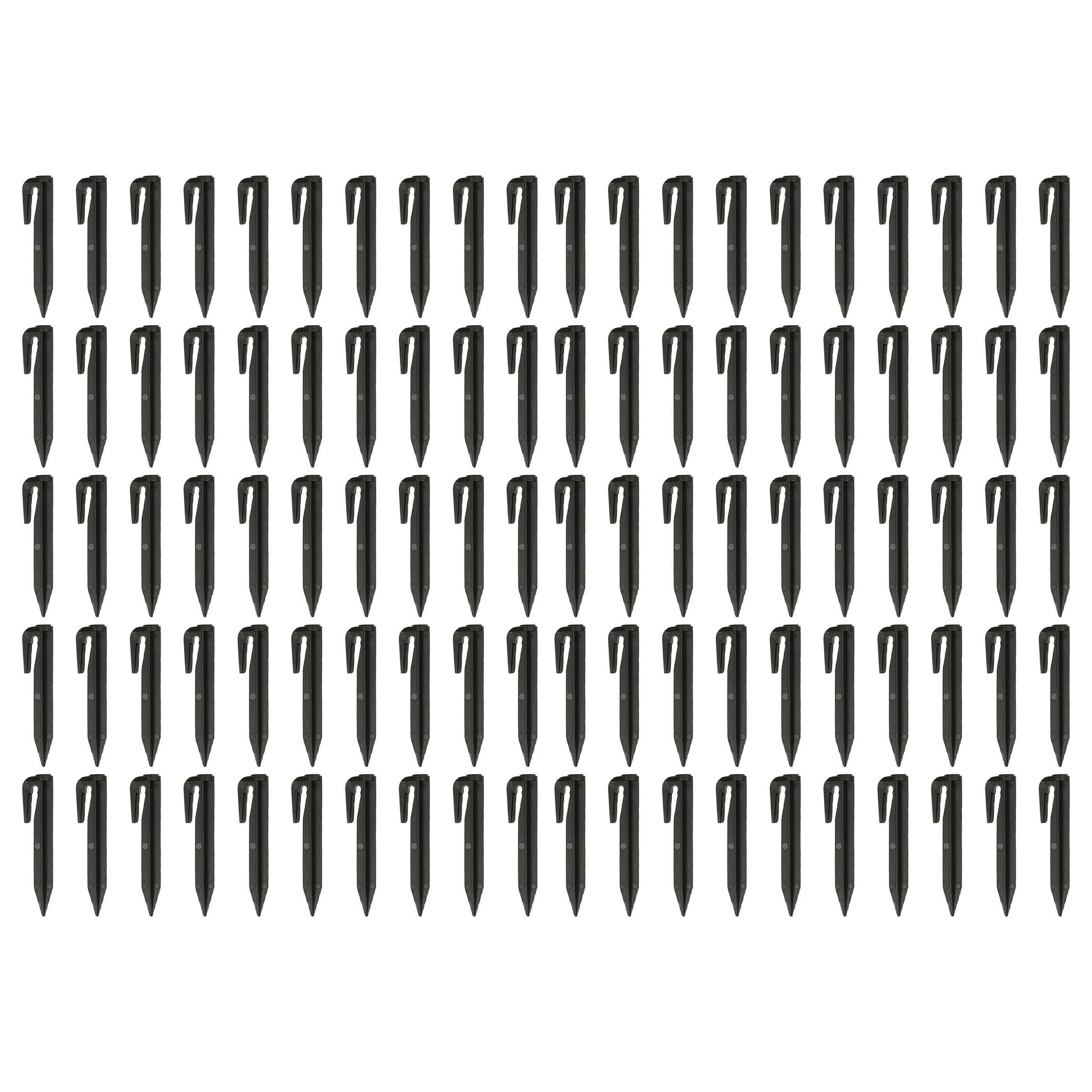 Vhbw 100x Erdnägel Für Begrenzungskabel Kompatibel Mit Zuchetti Mähroboter Erdanker-set, Kunstoff Schwarz