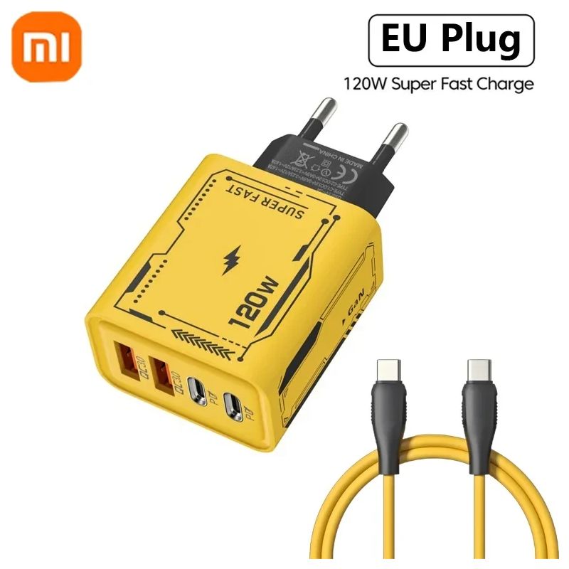 Original Xiaomi 120w Ultraschnelles Ladegerät, Kompatibel Mit Usb-c Und Gan, Mit Adapter Für Iphone Und Samsung.