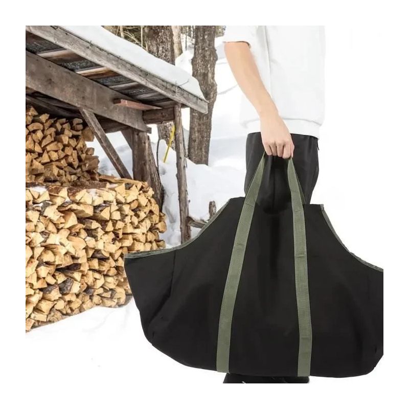 Holzsack Für Den Außenbereich, 68 X 30 X 40 Cm, Gartenholzsack, Robust, Tragbar Und Praktischer Transportkorb