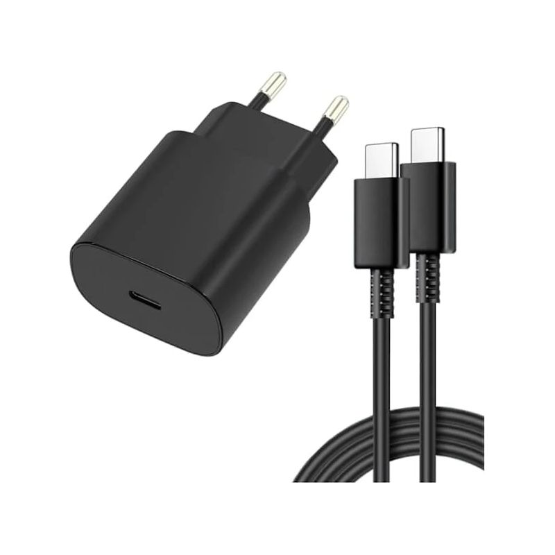 Samsung 45w Schnellladegerät Mit Usb-c-kabel, Ultraschneller Ladeadapter Für Samsung Galaxy Smartphones, Schwarz, 1 Stück (samsung 45w Schwarz)