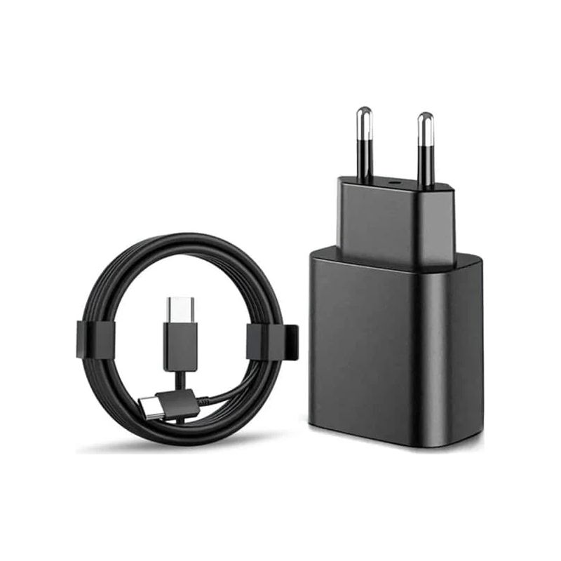 Samsung 25w Schnellladegerät Mit Usb-c-kabel, Ultraschneller Ladeadapter Für Samsung Galaxy Smartphones, Schwarz, 1 Stück (samsung 25w Schwarz)