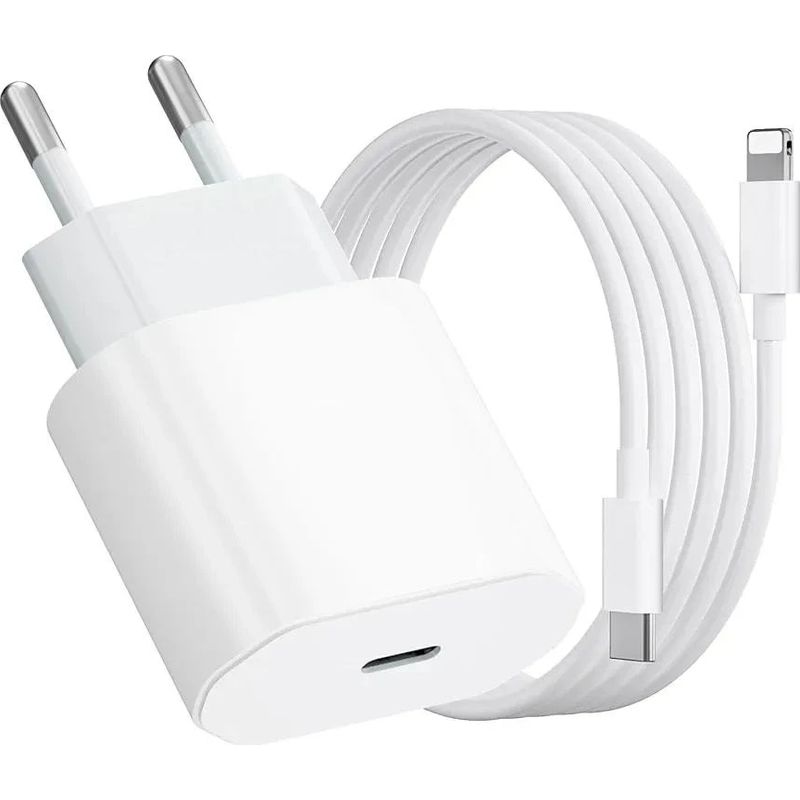 20-w-schnellladegerät Für Iphone 14, 13, 12, 11 Pro Max Plus, Se, Mini, Xr, X, Xs, 2 M Usb-c-schnellladekabel, Netzteil