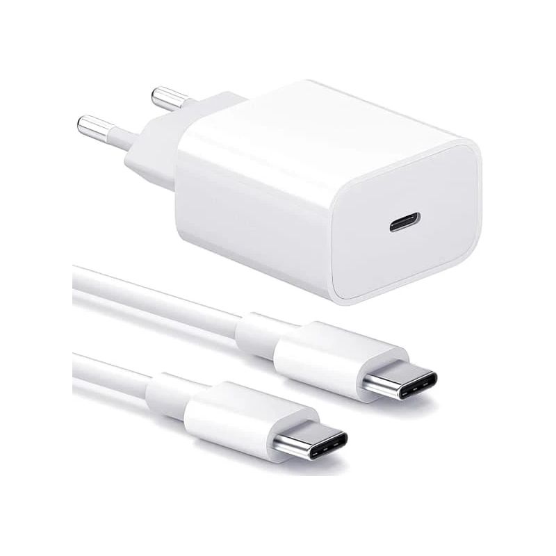 Samsung 20w Schnellladegerät Mit Usb-c-kabel (1 Stück) – Kompatibel Mit Galaxy-geräten – Weiß – 1 Stück