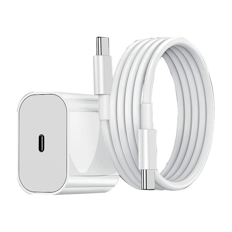3er-pack Schnellladegeräte Für Iphone, 20-w-usb-c-netzteil + Ladekabel, Weiß