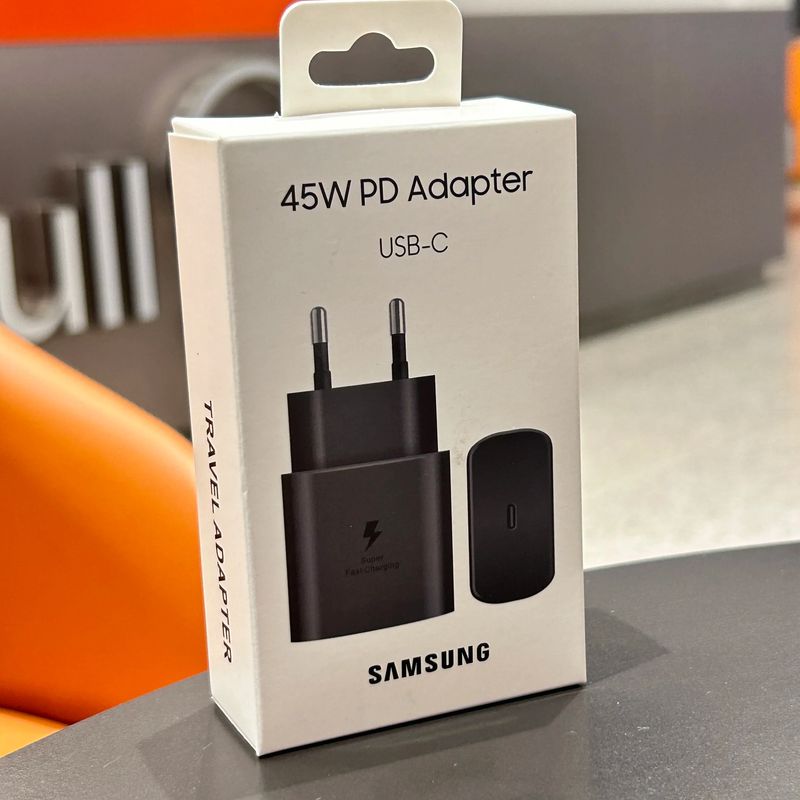 Samsung Pd 45w Ultra-schnellladegerät Für Galaxy S25 Ultra Plus, S24, S23, S22, A56, A55 Und A36. 5a Eu-netzteil, Usb-c-kabel.