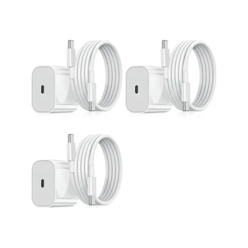 Samsung 20w Schnellladegerät Mit Usb-c-kabel, Weißes Usb-c Pd Ladekit (3er-pack) Samsung (20w Weiß)