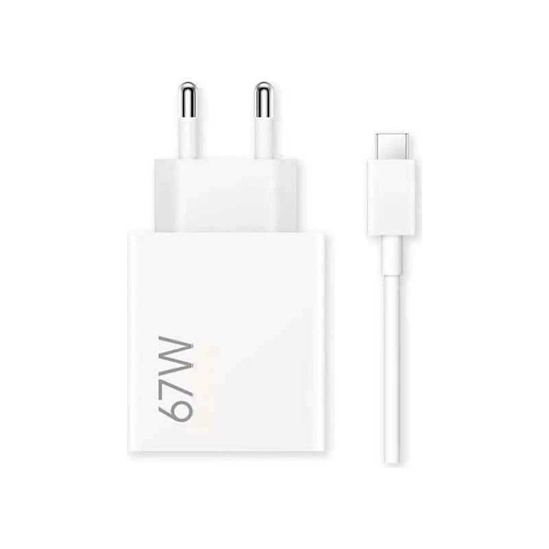Xiaomi 67w Schnellladegerät, Europäischer Hypercharge Typ A Netzadapter, Mit 1 Meter Datenkabel