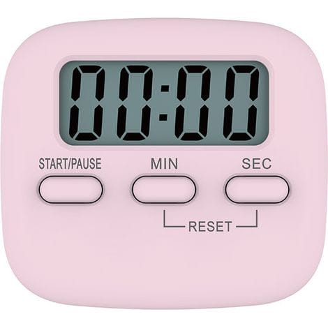 Digitaler Küchentimer – Tischuhr, Wecker, Countdown-uhr Für Schüler, Rosa