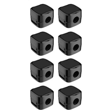 8-teiliger Magnetischer Kabelorganizer Mit Selbstklebenden Clips, Kabelaufbewahrungsclips Für Usb-ladekabel, Stromkabel, Für Zuhause, Büro (schwarz)