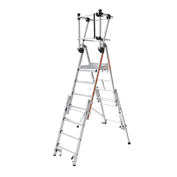 Teleskopische Stehleiter 4 Bis 7 Stufen - Max. Arbeitshöhe 3.61m - 2274361-r