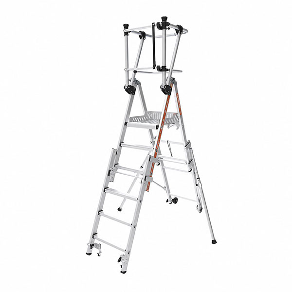 Teleskopische Stehleiter 3 Bis 6 Stufen - Max. Arbeitshöhe 3.39m - 2274360-r