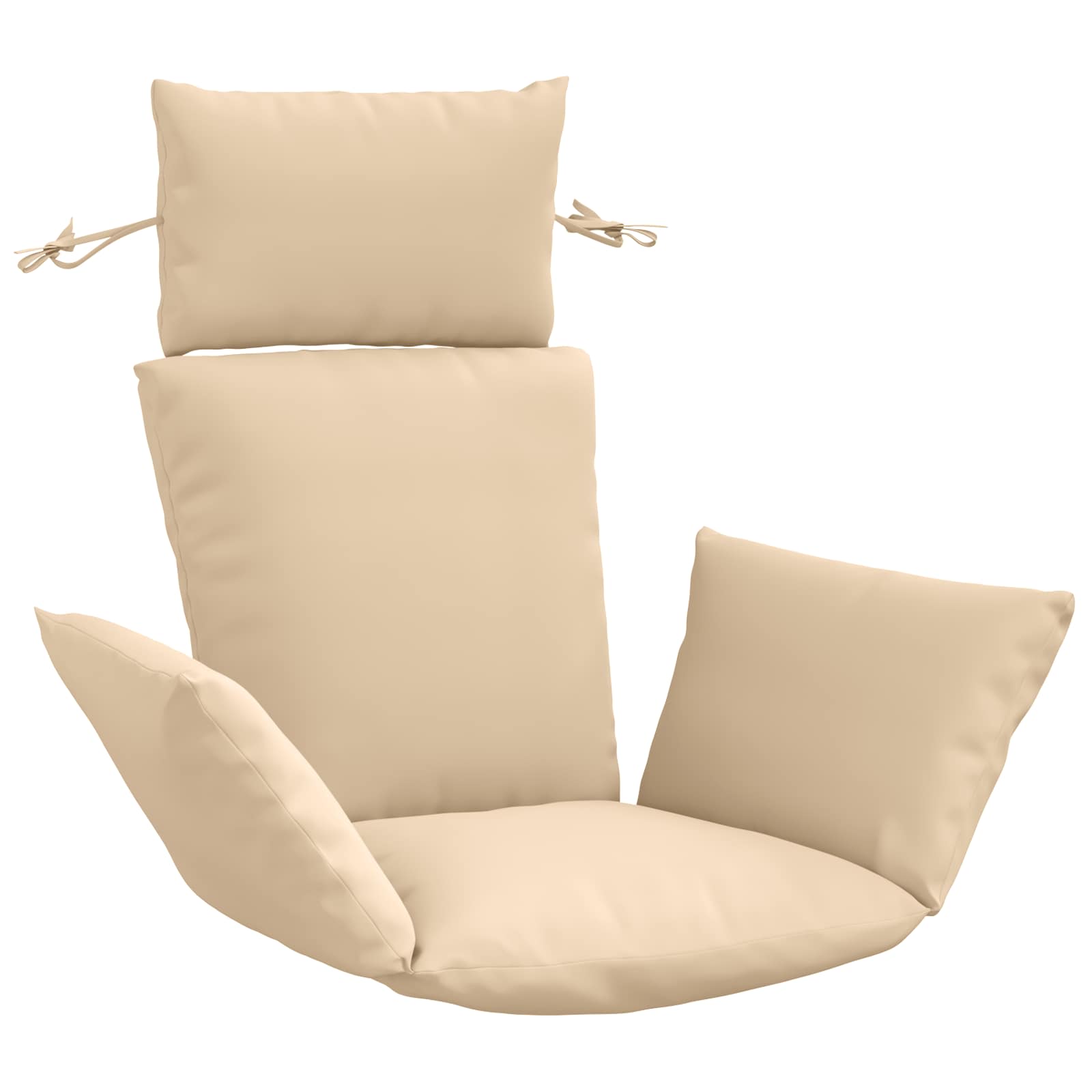 Adirondack Kissen Putten 100 % Polyester Creme 60 X 145 X 10 Cm Vidaxl