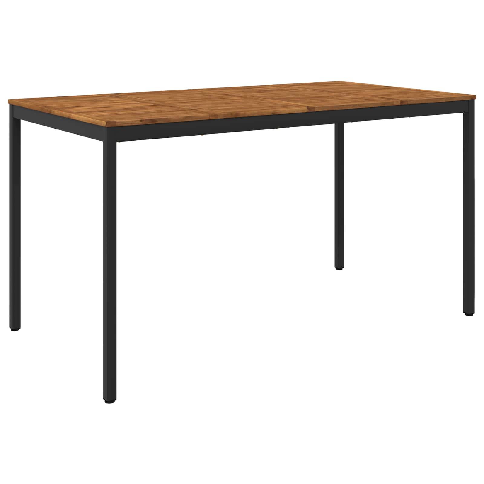 Gartenbar-tisch Natürlich Und Schwarz 196 X 100,5 X 105 Cm Vidaxl