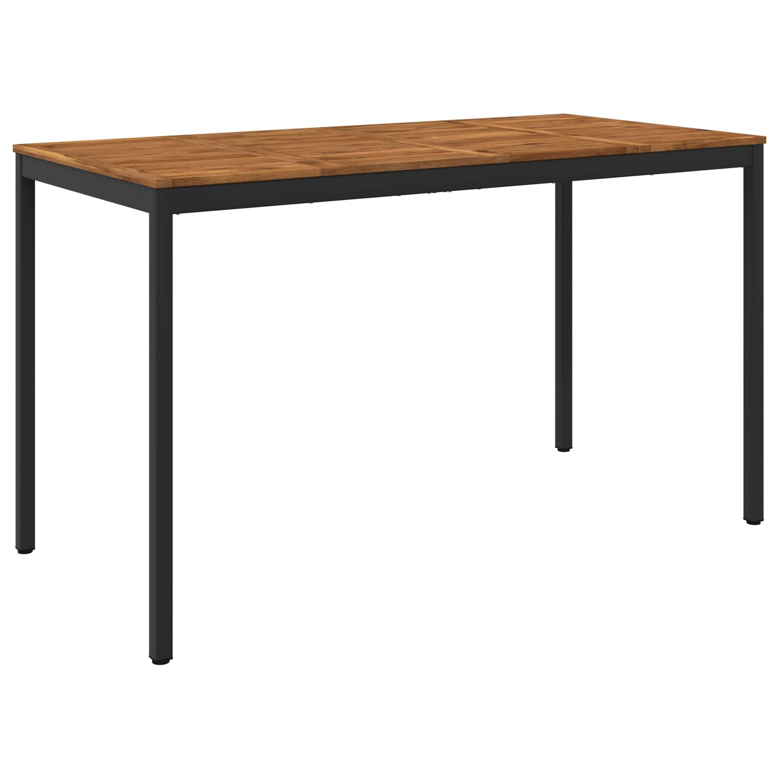 Gartenbar-tisch Natürlich Und Schwarz 180 X 88,5 X 105 Cm Vidaxl