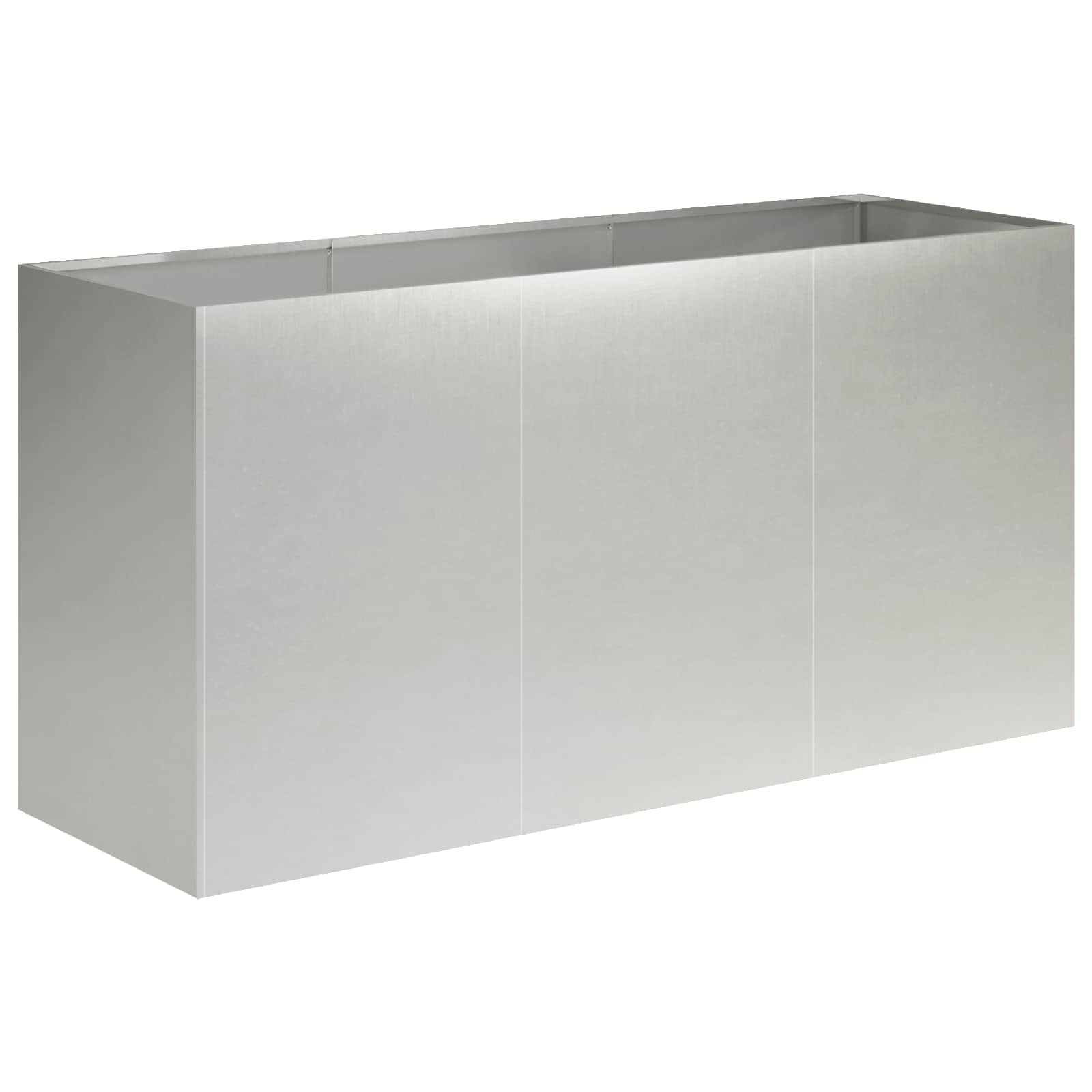 Garten-pflanzgefäß Silber 120 X 40 X 60 Cm Edelstahl Vidaxl