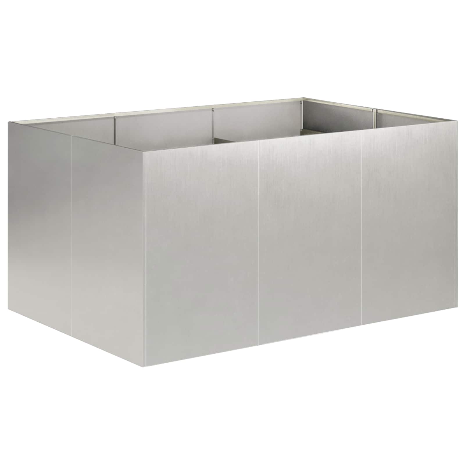 Garten-pflanzgefäß Silber 120 X 80 X 60 Cm Edelstahl Vidaxl