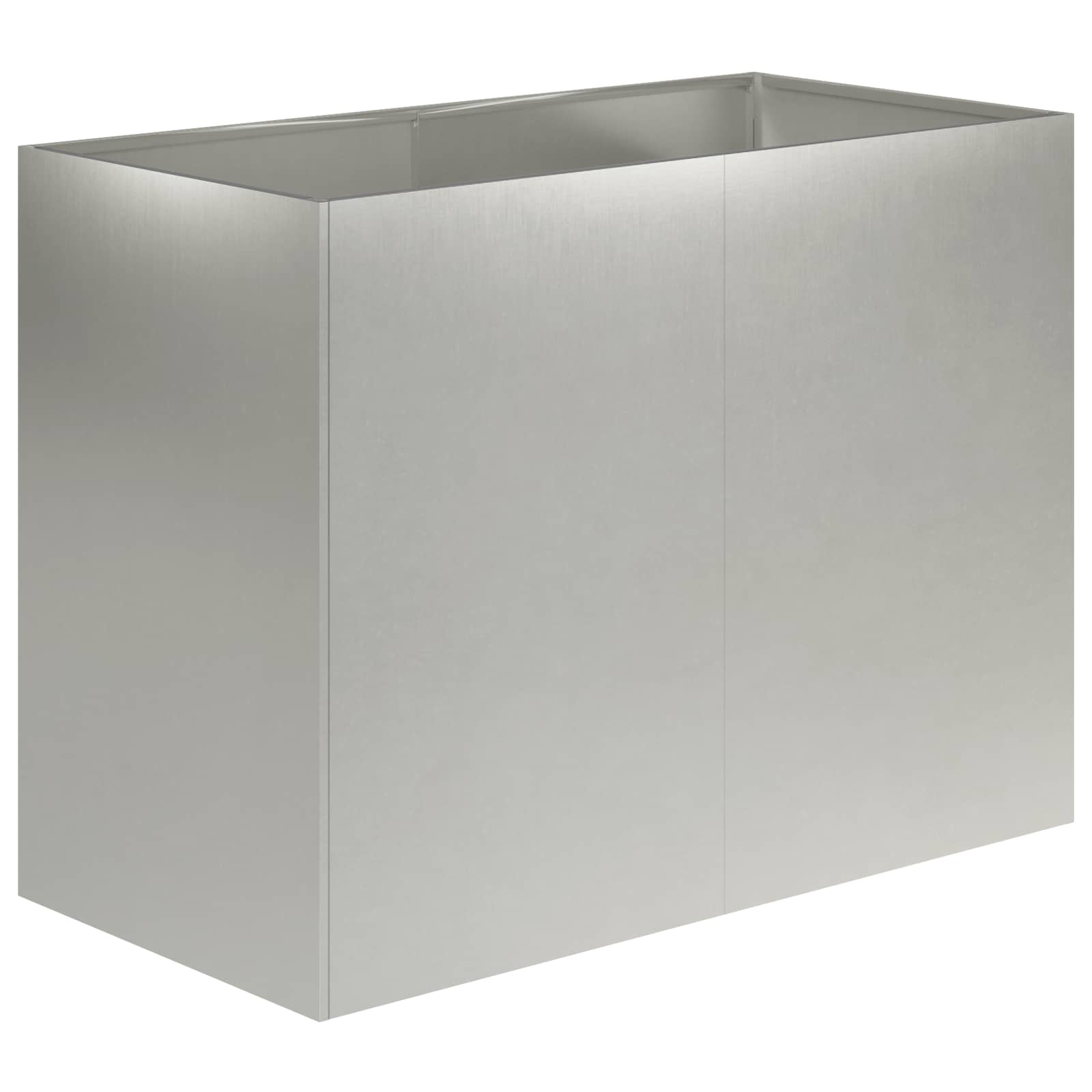 Garten-pflanzgefäß Silber 80 X 40 X 60 Cm Edelstahl Vidaxl