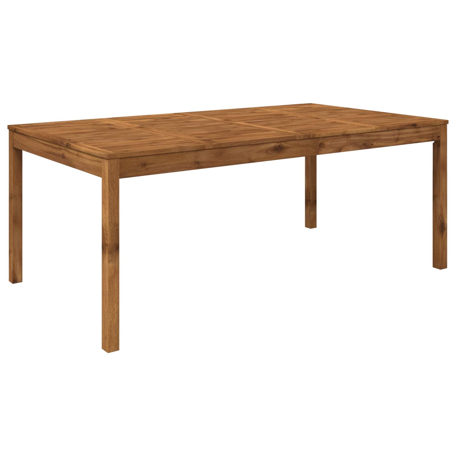 Gartentisch Natur 196 X 100,5 X 75 Cm Massivholz Akazie Vidaxl