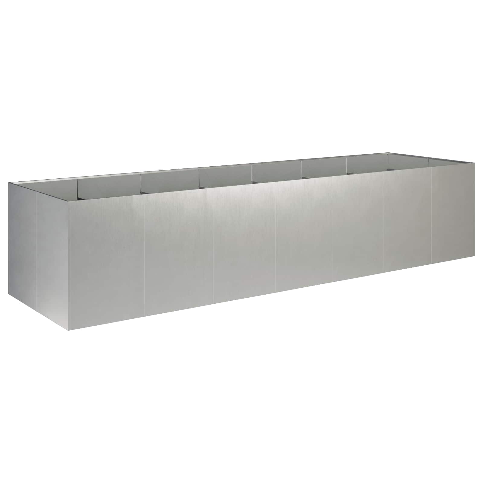 Garten-pflanzgefäß Silber 280 X 80 X 60 Cm Edelstahl Vidaxl