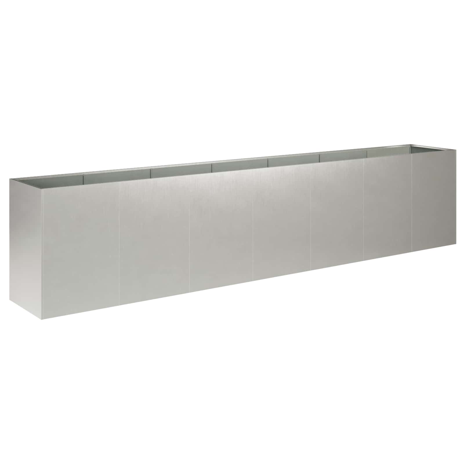 Garten-pflanzgefäß Silber 280 X 40 X 60 Cm Edelstahl Vidaxl