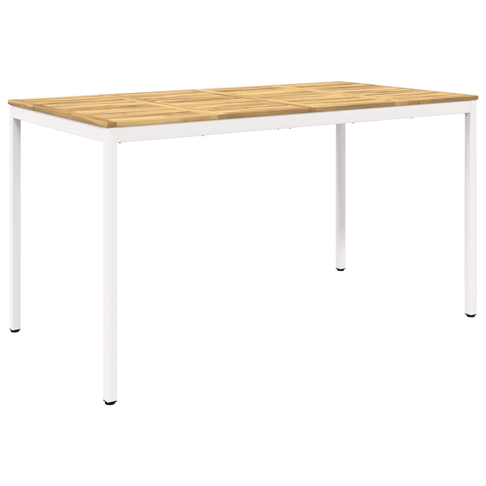 Gartenbar-tisch Weiß 196 X 100,5 X 105 Cm Massivholz Akazie Vidaxl