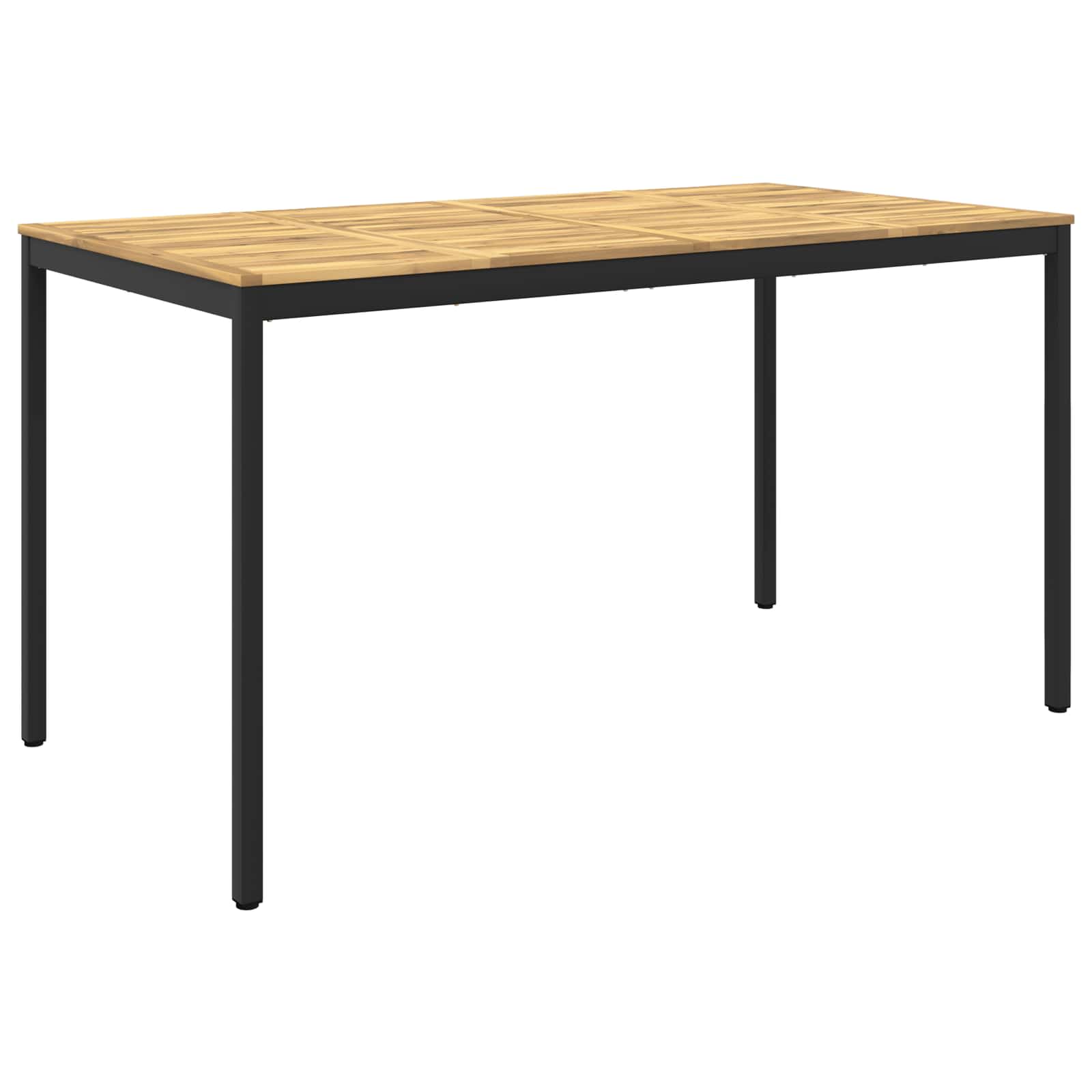 Gartenbar-tisch Weiß Und Schwarz 196 X 100,5 X 105 Cm Vidaxl
