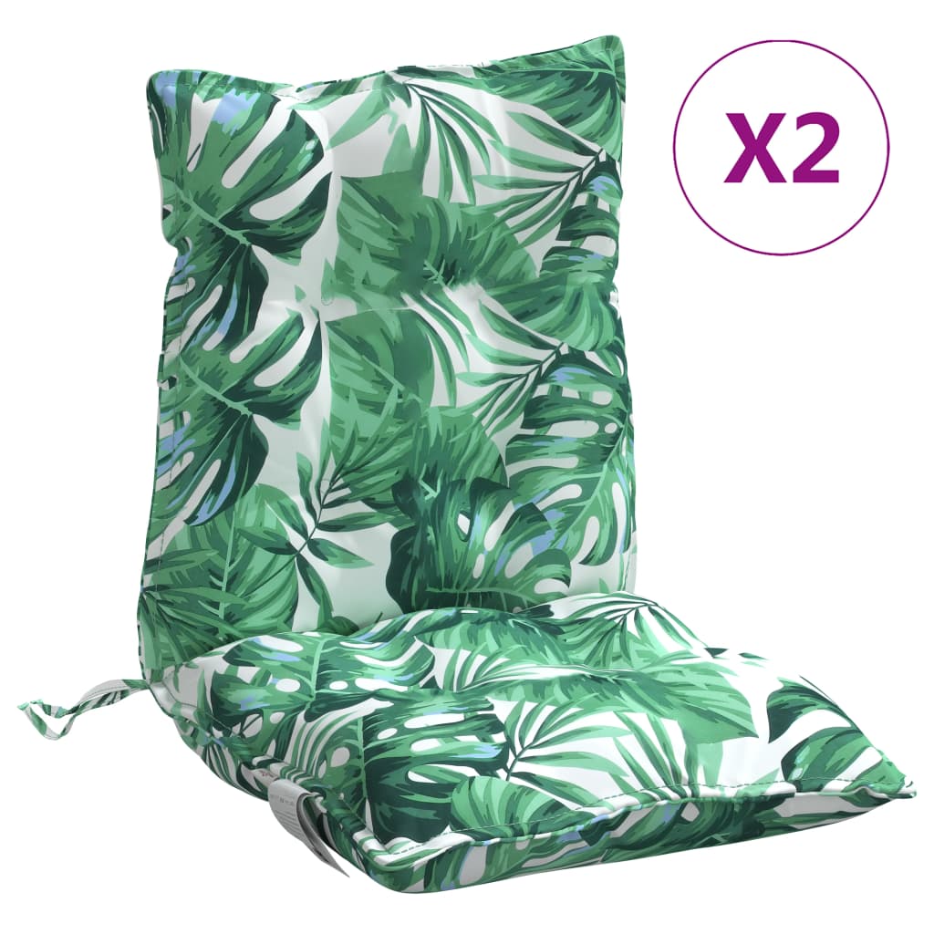 Maison Exclusive - Outdoor-kissen 2 Stk. Blattmuster Blattmuster
