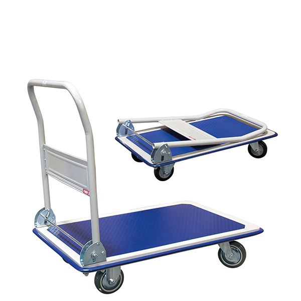 Klappbarer Transportwagen Ohne Bremse – Ladefläche 810 × 610 Mm – Max. Tragkraft 300 Kg – Räder Aus Thermoplast - 805000086