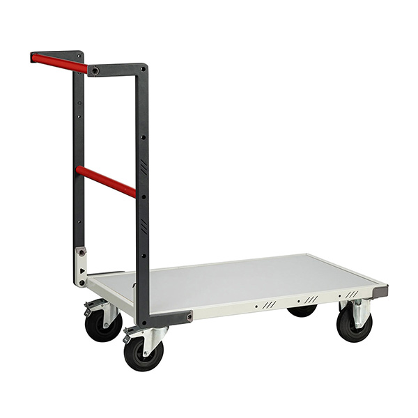 Modularer Transportwagen Mit Fester Rückenlehne Aus Rohr – Ladefläche 850 × 495 Mm – Max. Tragkraft 250 Kg – Wird Montiert Geliefert - 806721110