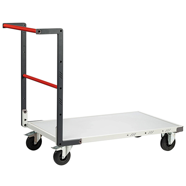 Modularer Transportwagen Mit Fester Rückenlehne Aus Rohr – Ladefläche 1000 X 595 Mm – Max. Tragkraft 250 Kg – Wird Montiert Geliefert - 806722110