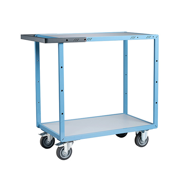 Werkstattwagen Zum Zusammenbau – 2 Ablagen 850 × 500 Mm – Einfacher Griff – Tragkraft 250 Kg – Räder Aus Thermoplast - 880701121
