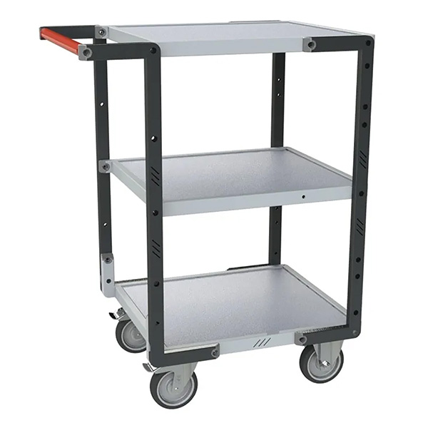Werkstattwagen Zum Zusammenbau – Erweiterbarer Industrie-transportwagen – 3 Ablagen 550 X 495 Mm – Tragkraft 250 Kg – Tpe-räder - 884720122