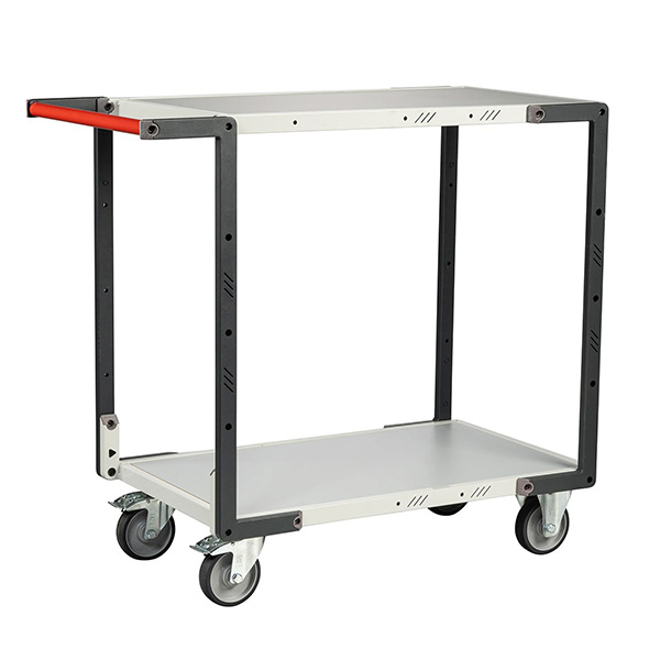 Werkstattwagen Zum Zusammenbau – 2 Ablagen 850 × 495 Mm – Einfacher Griff – Tragkraft 250 Kg – Tpe-räder - 884721122