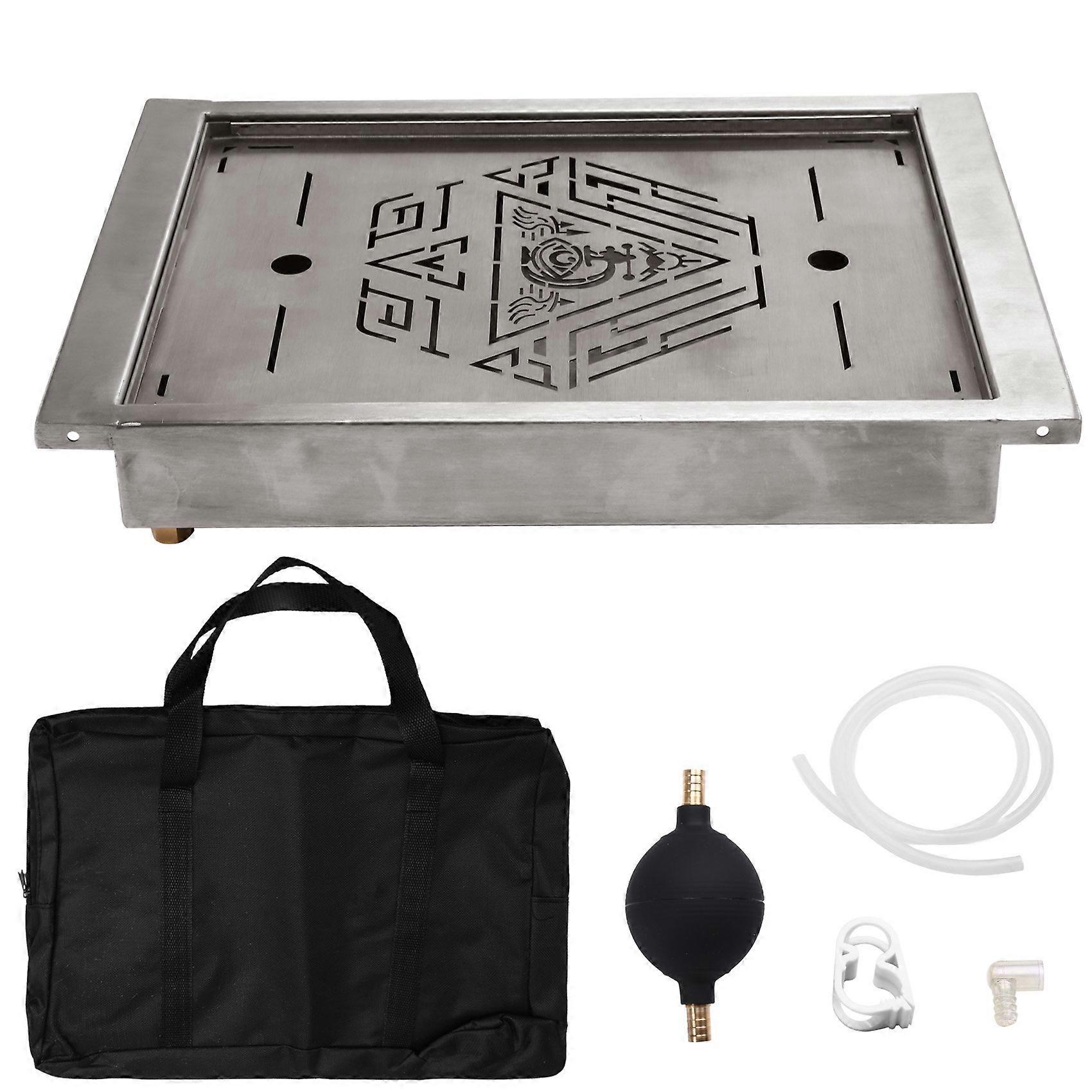 Igt Mobiler Outdoor-tisch Aus Silberfarbenem Edelstahl, Ideal Zum Wandern, Angeln, Picknicken Und Campen.