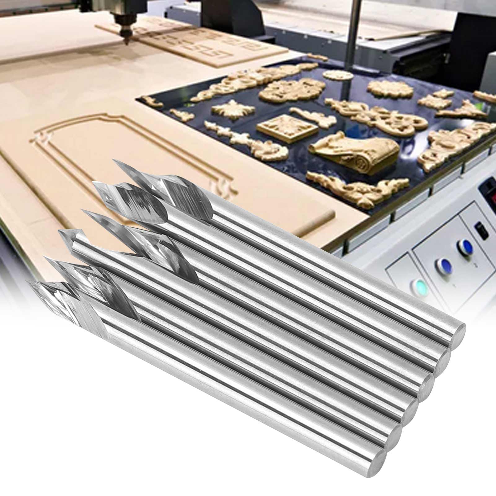 Set Mit 6 X 3,175 Mm Bohrern Für Holzschnitzwerkzeuge
