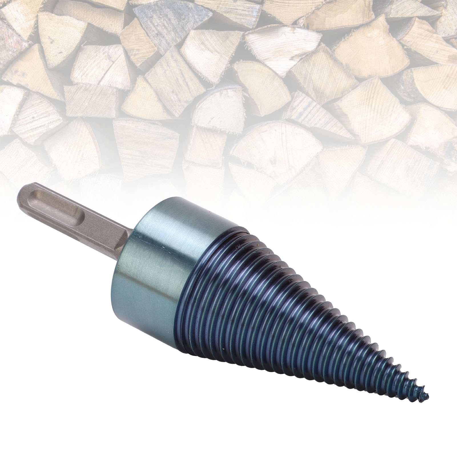 Holzspalter Mit 42 Mm Vierkantgriff, Blau Plattiert