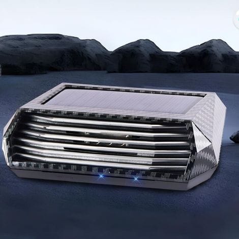 Solarbetriebener Auto-luftreiniger Mit Usb-ladefunktion Und Ozon-geruchsbeseitigung