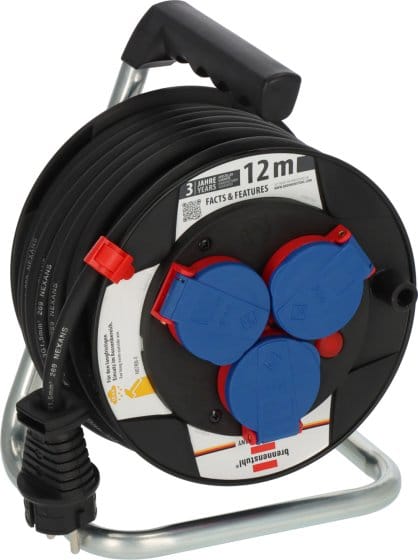 Brennenstuhl 9123020115 Kabeltrommel 12 m Schwarz